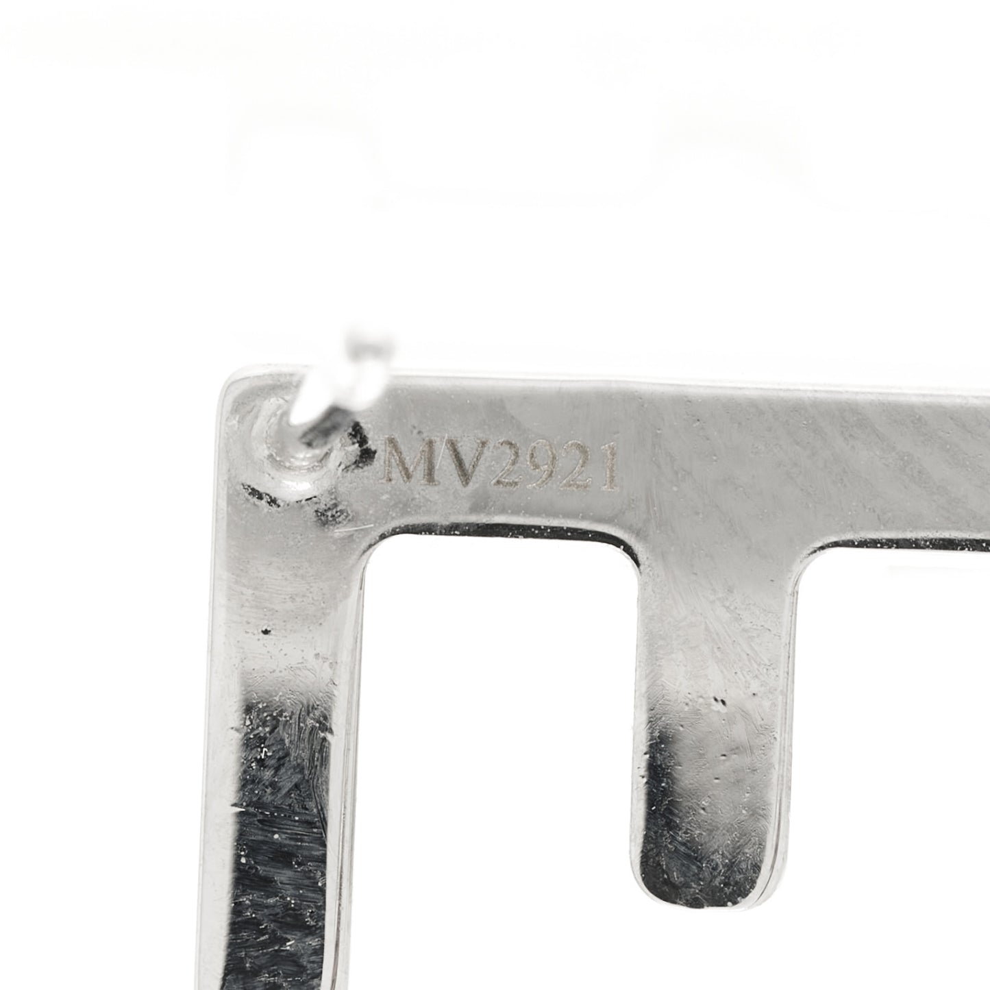 Metal Signature Earrings Silver