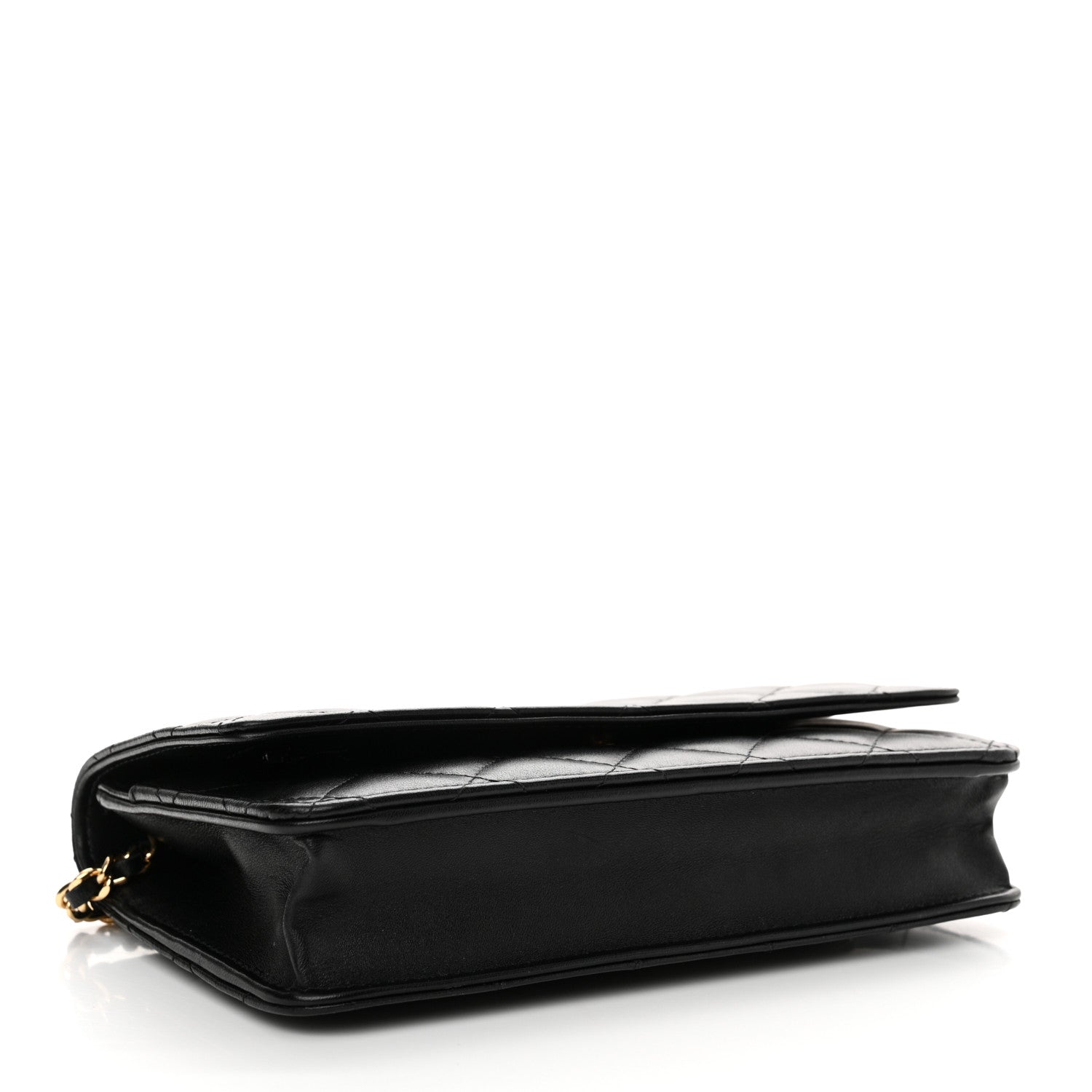 Chanel Lambskin Quilted Wallet On Chain WOC Black 4 of 15