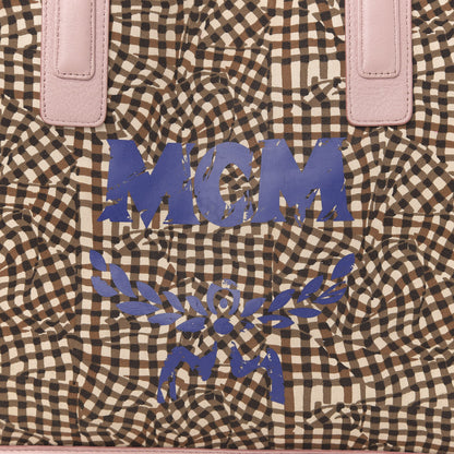 MCM Visetos Medium Liz Reversible Shopper Tote Soft Pink 19 of 19
