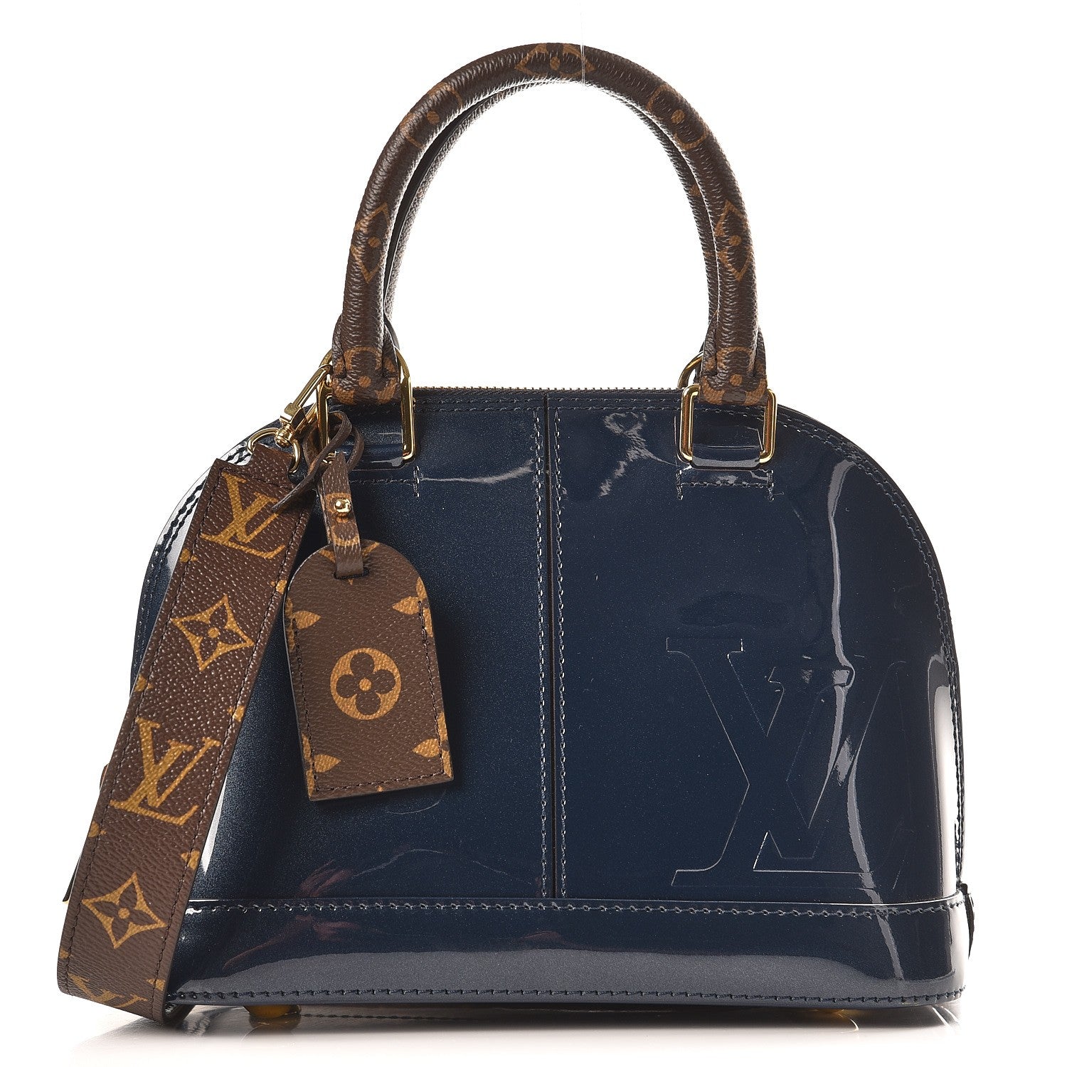 Louis Vuitton Patent Monogram Alma BB Marine 1 of 6