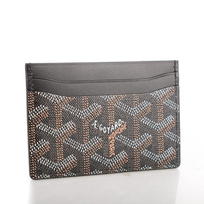 Goyard Goyardine Saint Sulpice Card Holder Black 3 of 7