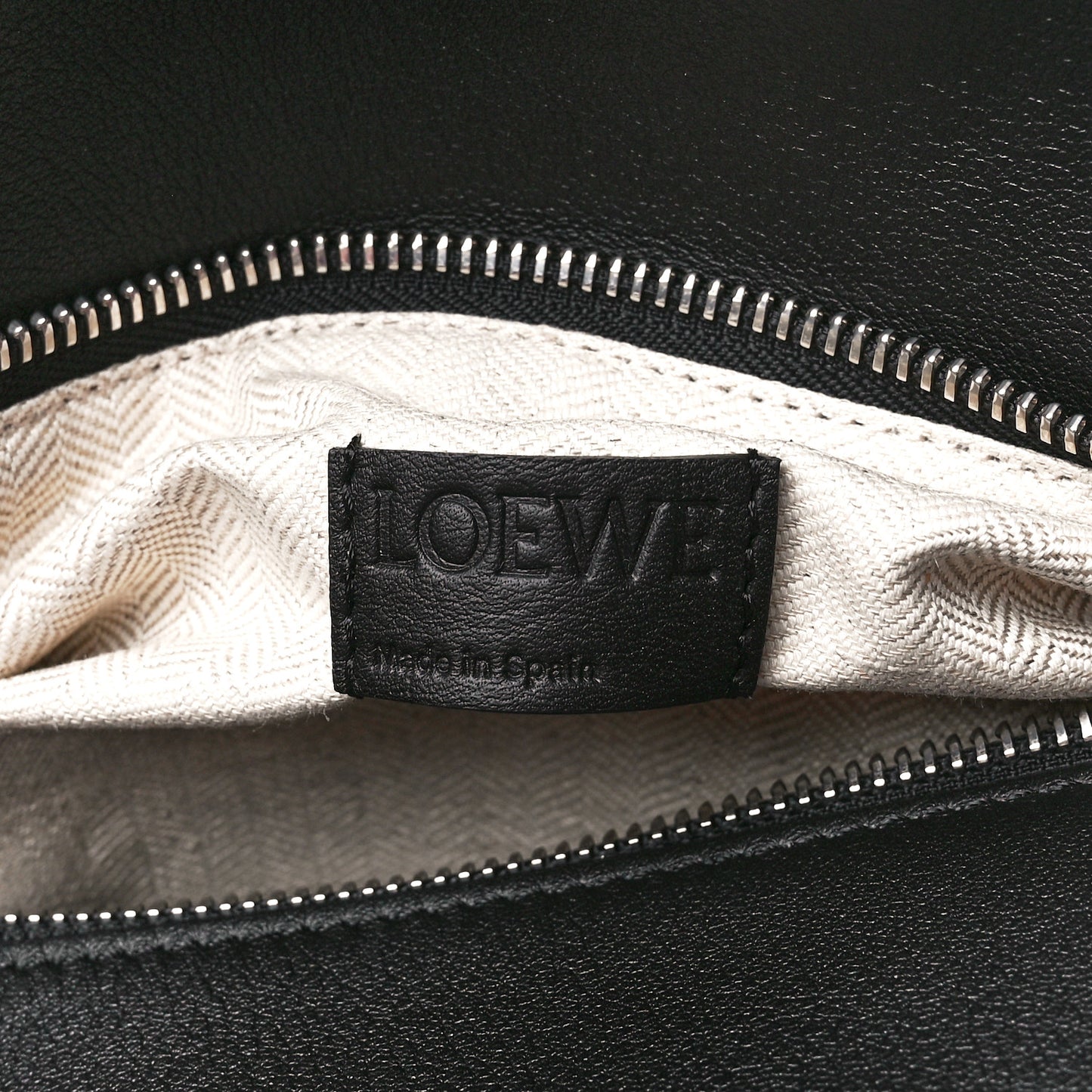 Calfskin Small Puzzle Bag Black