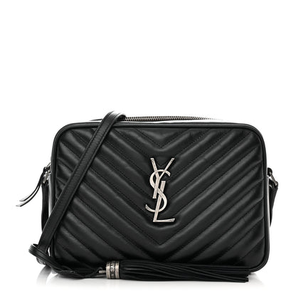 Saint Laurent Calfskin Matelasse Monogram Lou Camera Bag Black 1 of 10