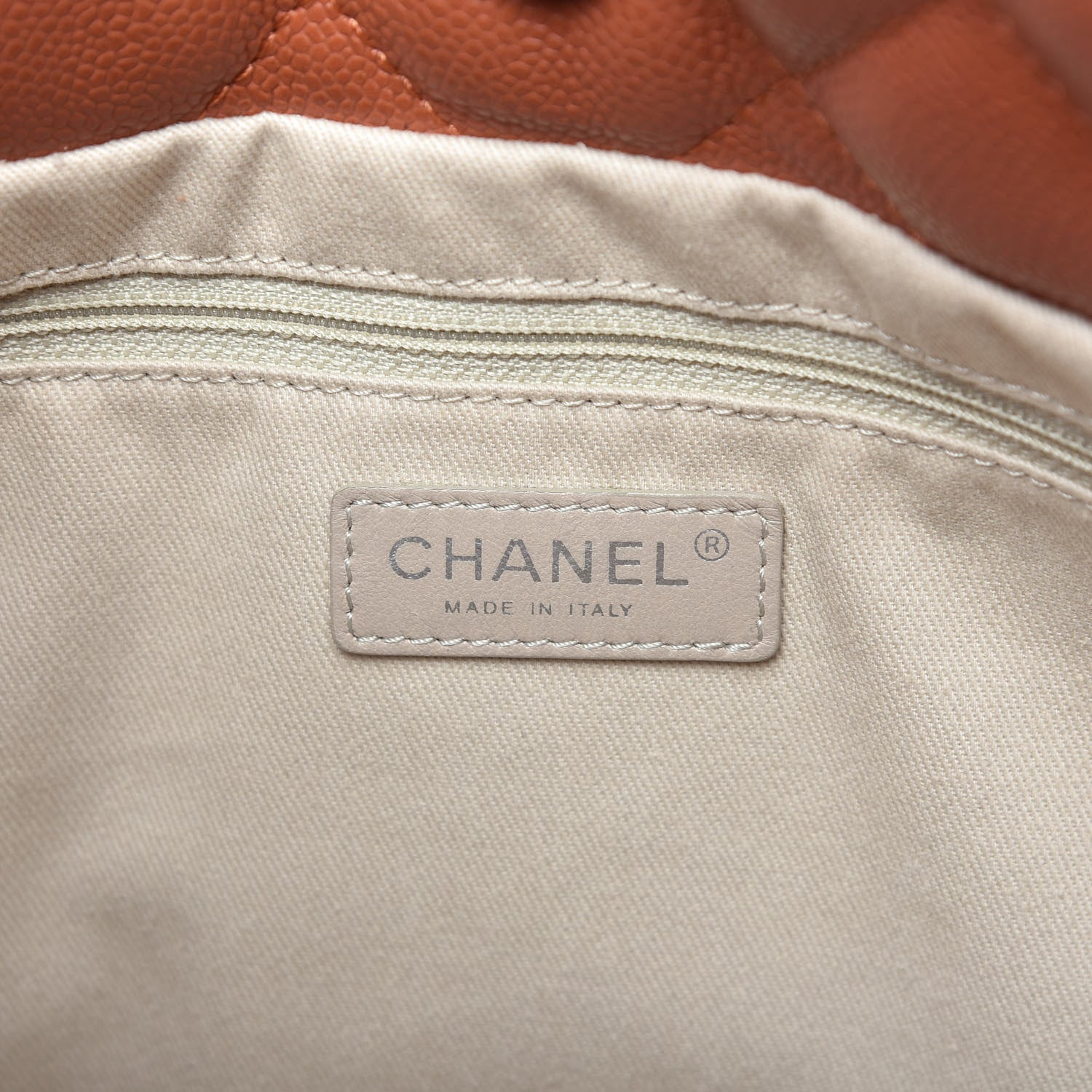 Chanel Caviar Quilted Timeless CC Soft Tote Light Red 8 of 9