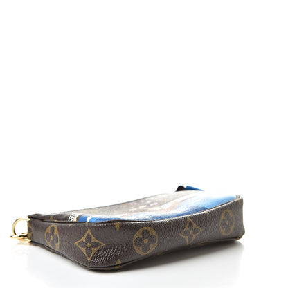 Louis Vuitton Monogram 2019 Christmas Animation Mini Venice Pochette Accessories Blue 4 of 8