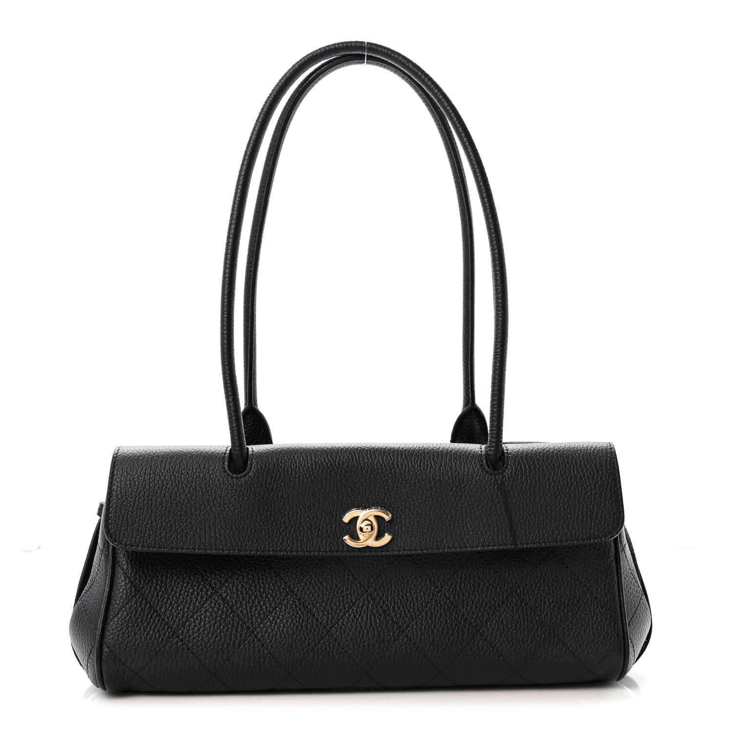 Chanel Grained Calfskin Stitched Urban Essentials Small Shopping Bag Black 1 of 10
