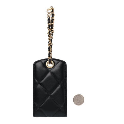 Chanel Lambskin Quilted Chanel 19 Luggage Tag Black 2 of 6