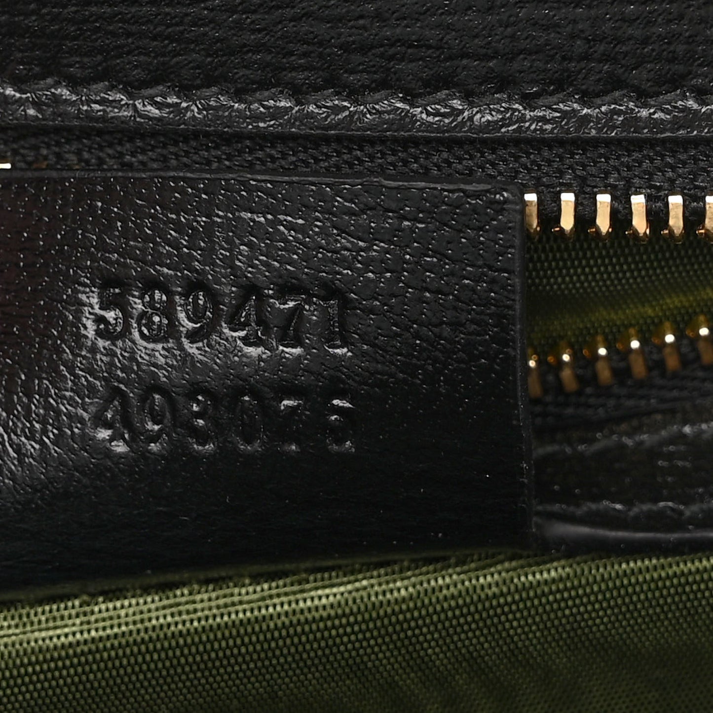 Textured Calfskin Medium Torchon GG Ring Shoulder Bag Black