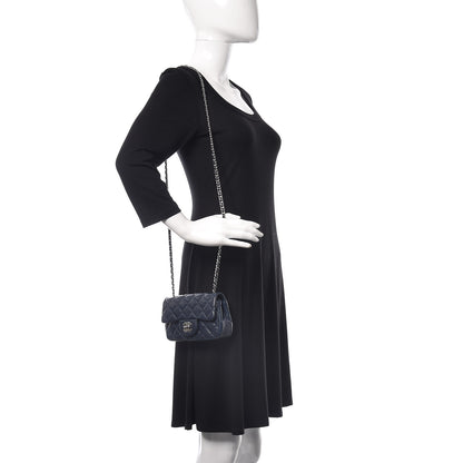 Chanel Caviar Quilted Extra Mini Flap Navy 2 of 10