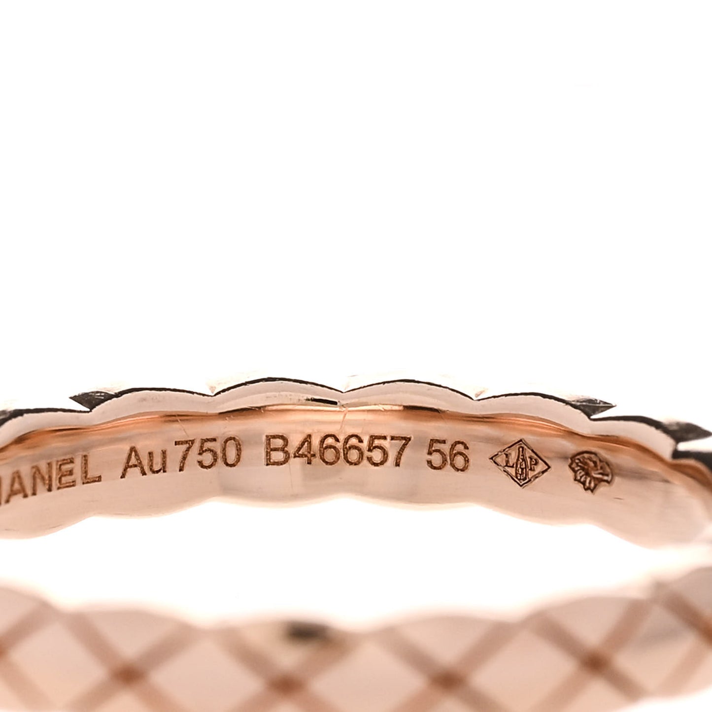 18K Beige Gold Mini Coco Crush Ring 56 7.5