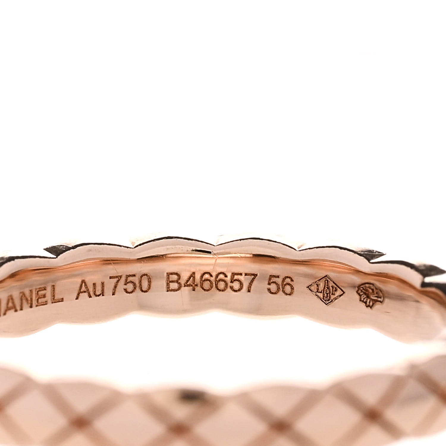 Chanel 18K Beige Gold Mini Coco Crush Ring 56 7.5 5 of 7