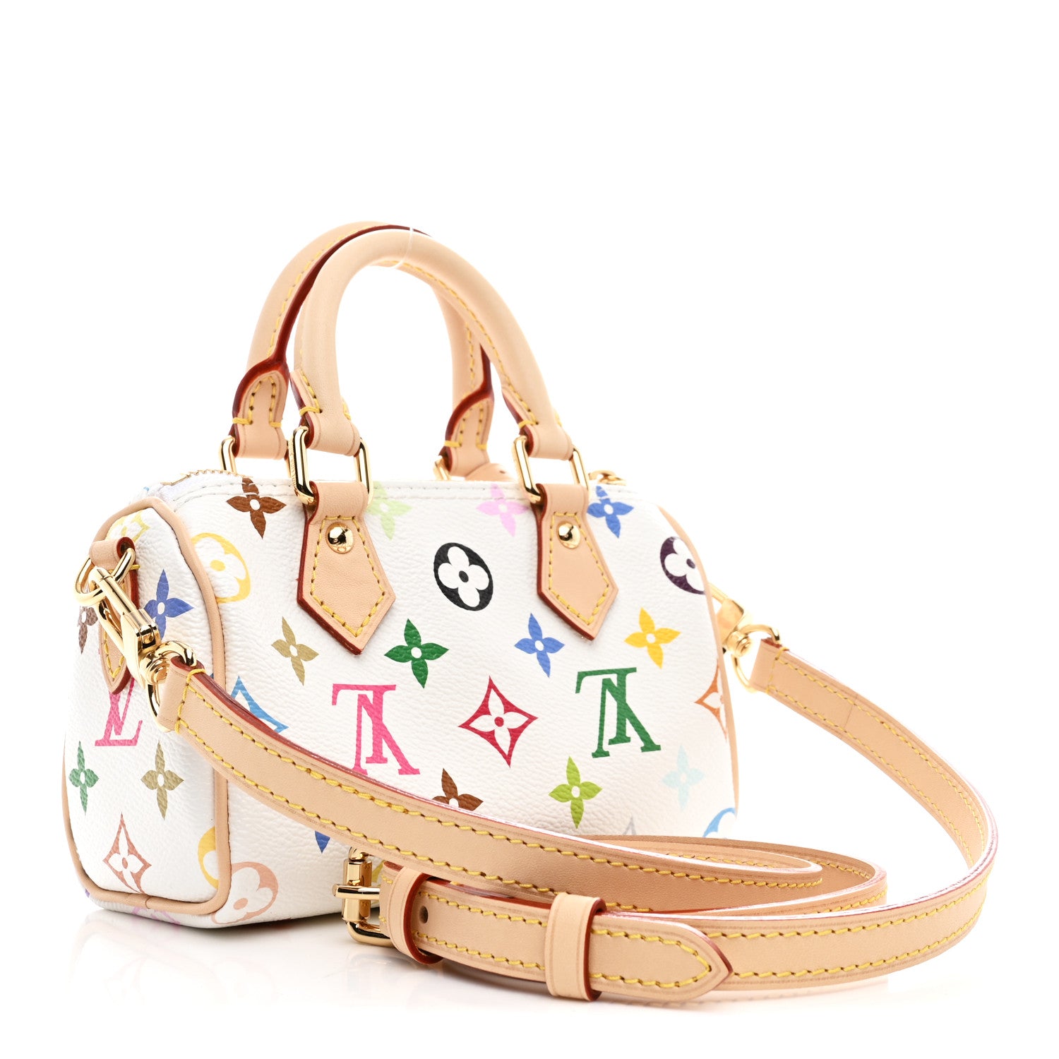 Louis Vuitton LV X TM Monogram Multicolor Nano Speedy White 3 of 9