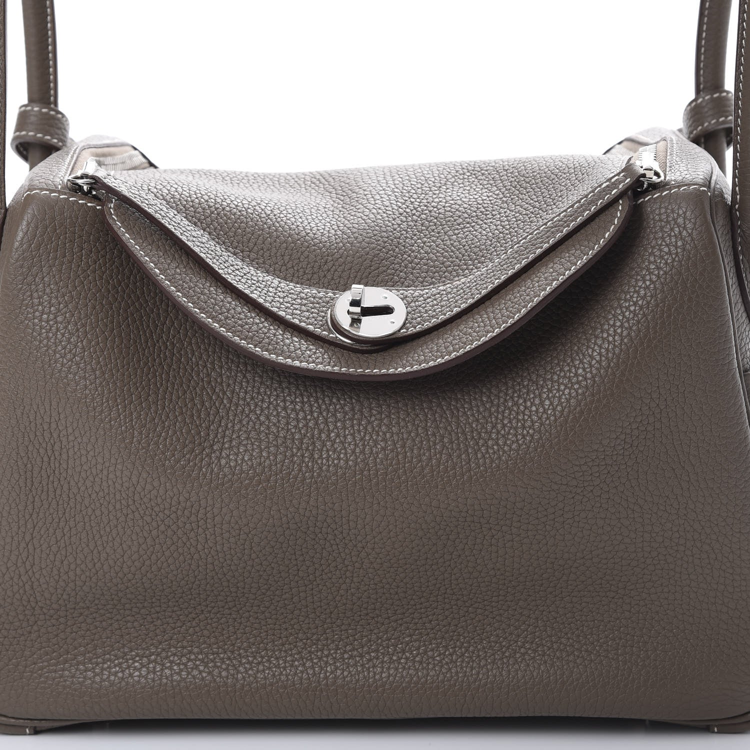 Hermes Taurillon Clemence Lindy 30 Etoupe 7 of 14