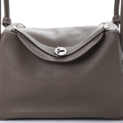 Hermes Taurillon Clemence Lindy 30 Etoupe 7 of 14