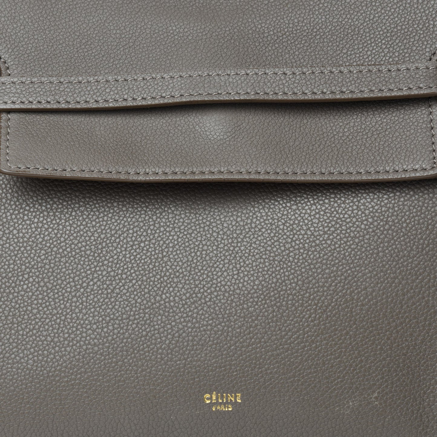 Grained Calfskin Mini Belt Bag Taupe