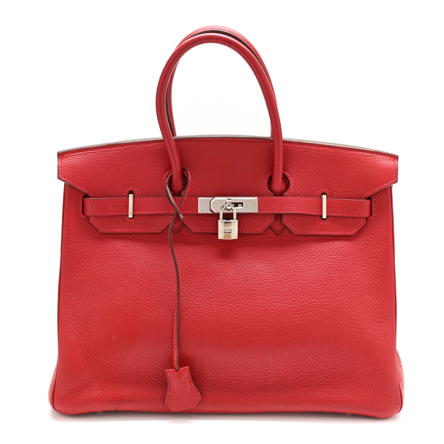Taurillon Clemence Birkin 35 Rouge Vif