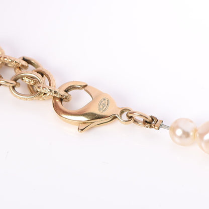 Chanel Graduated Pearl CC Short Necklace Gold 5 of 6