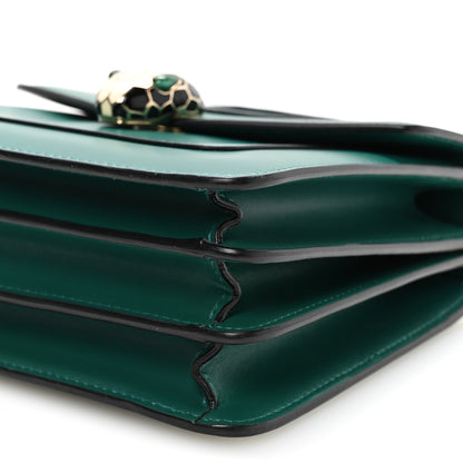 Bulgari Calfskin Serpenti Forever Top Handle Emerald Green 10 of 10