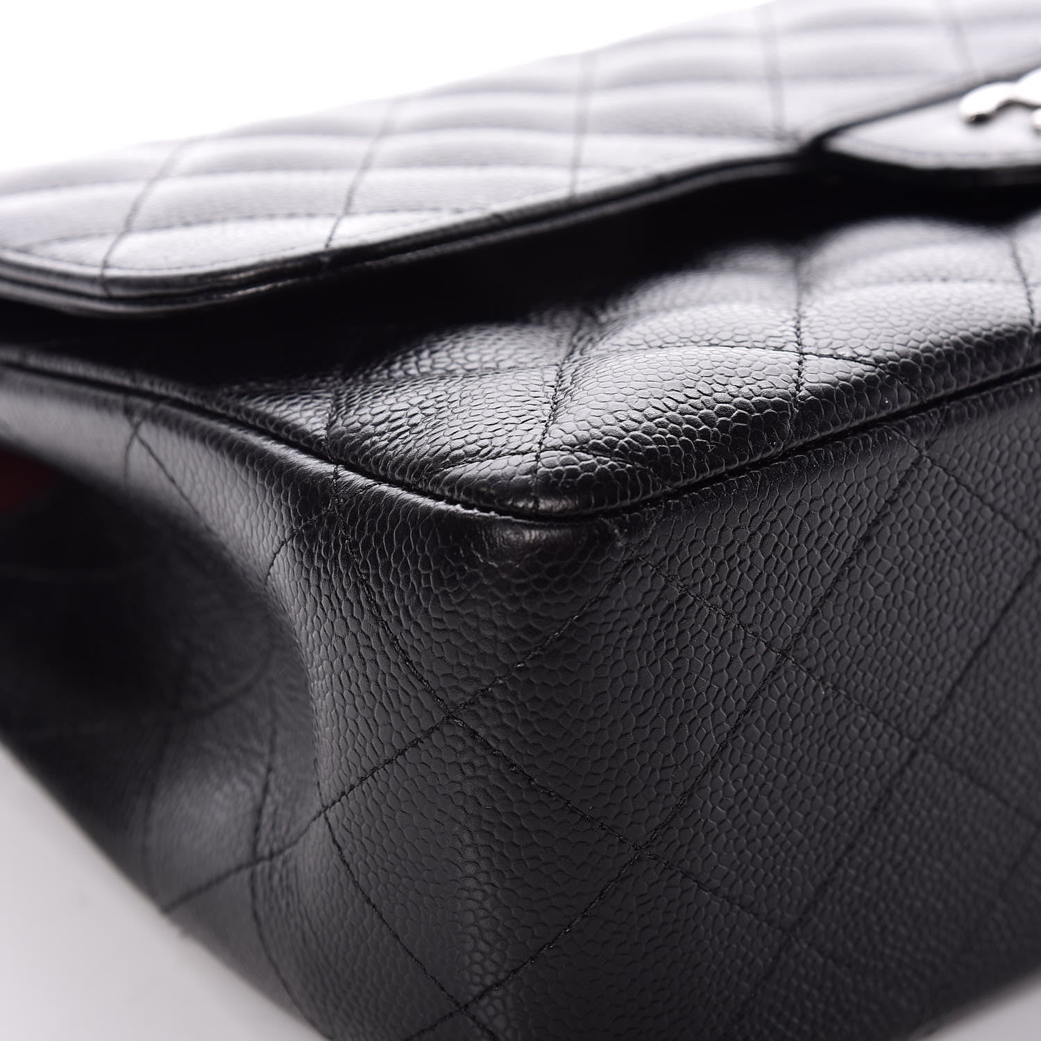 Chanel Caviar Quilted Jumbo Double Flap Black 9 of 12
