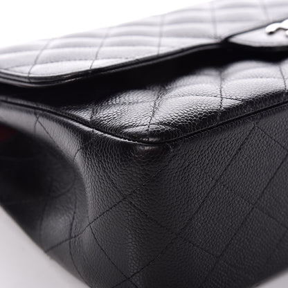 Chanel Caviar Quilted Jumbo Double Flap Black 9 of 12
