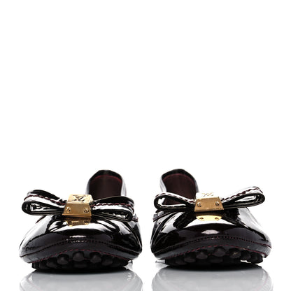 Louis Vuitton Patent Lovely Ballet Flats 37 Black 2 of 9