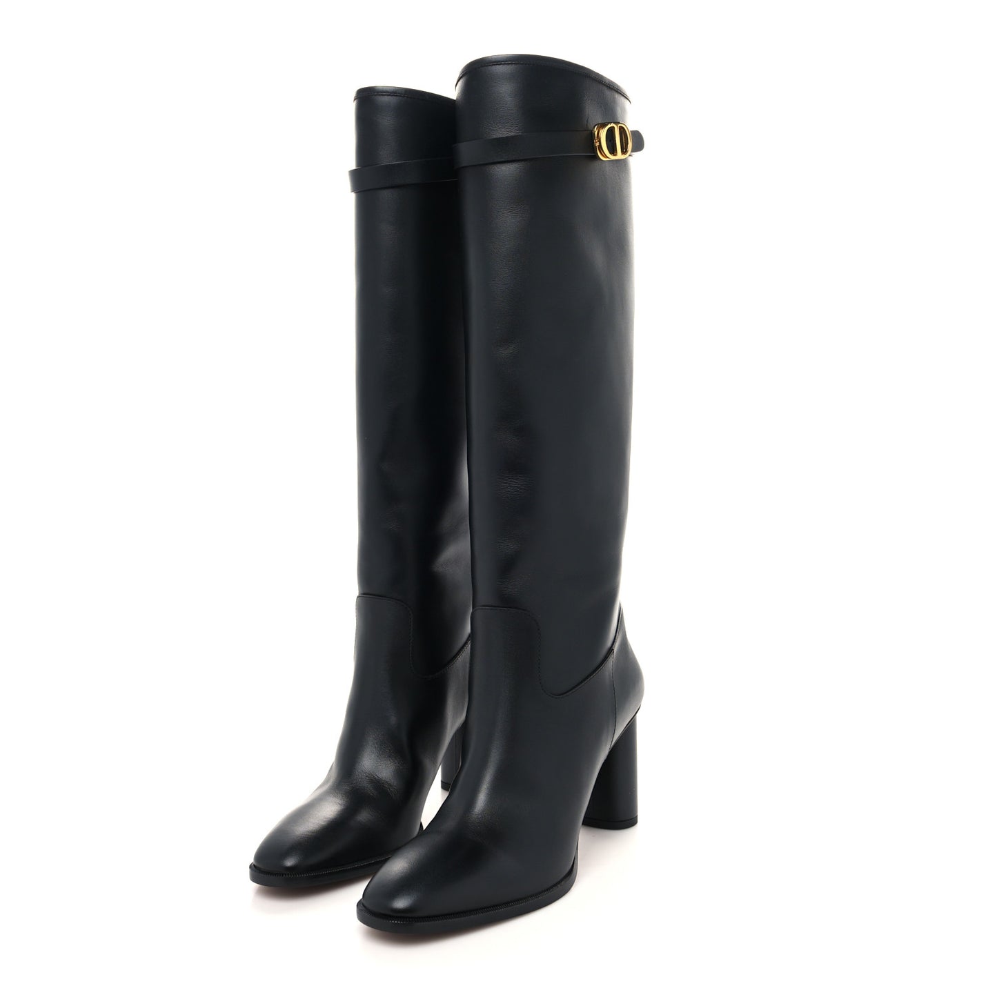 Soft Calfskin Empreinte High Boot 38 Black
