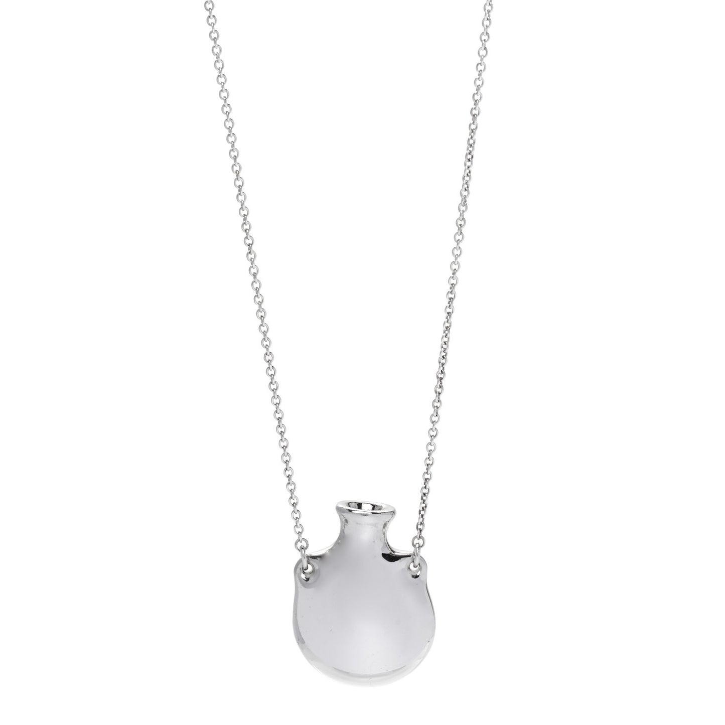 Sterling Silver Small Elsa Peretti Bottle Pendant Necklace