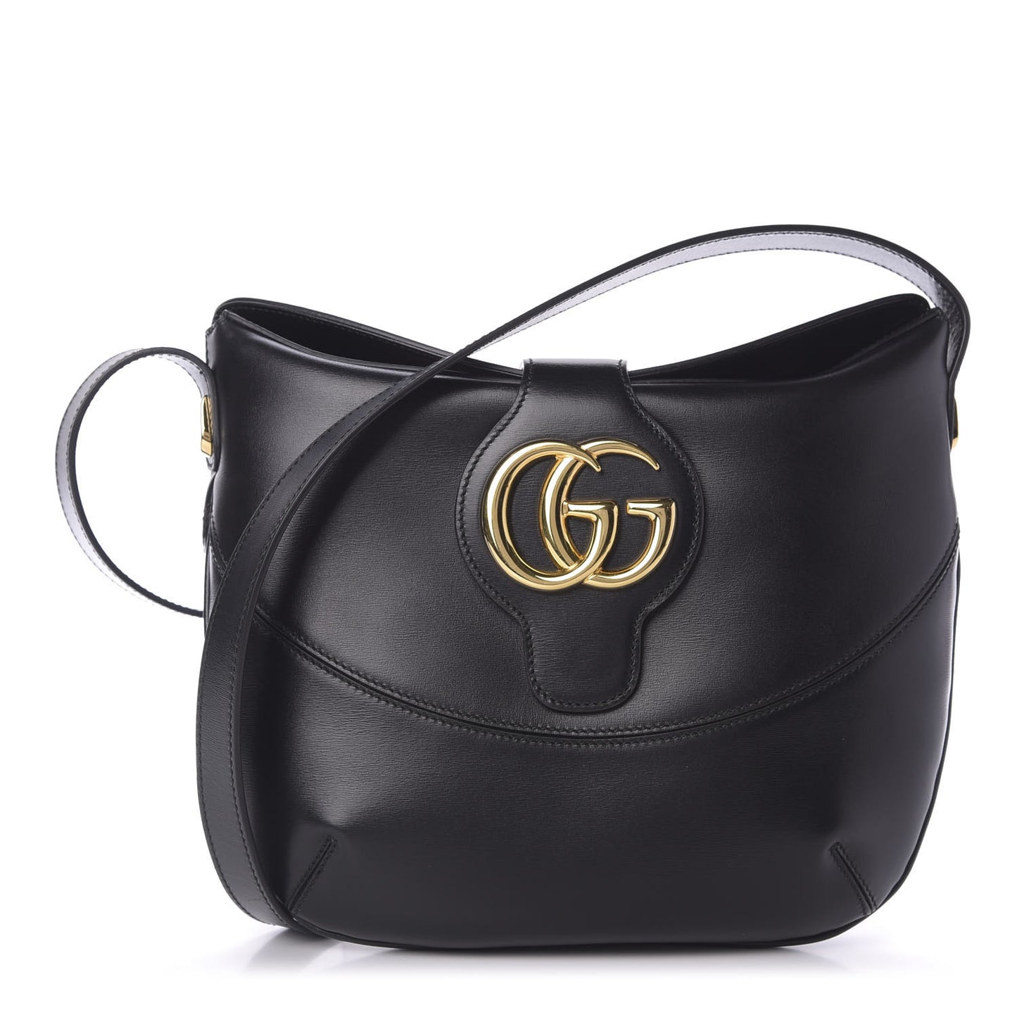 Calfskin Medium Arli Shoulder Bag Black
