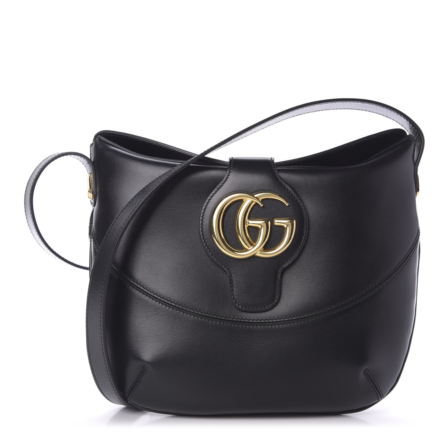Gucci Calfskin Medium Arli Shoulder Bag Black 1 of 9