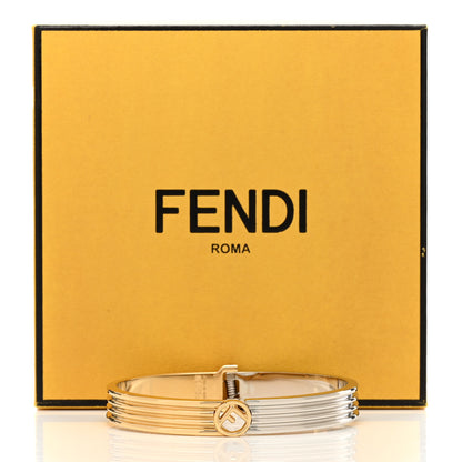 Fendi Metal F Bangle M Soft Gold Palladium 7 of 7