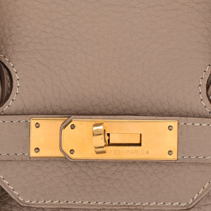 Hermes Taurillon Clemence Birkin 35 Gris Tourterelle 7 of 9