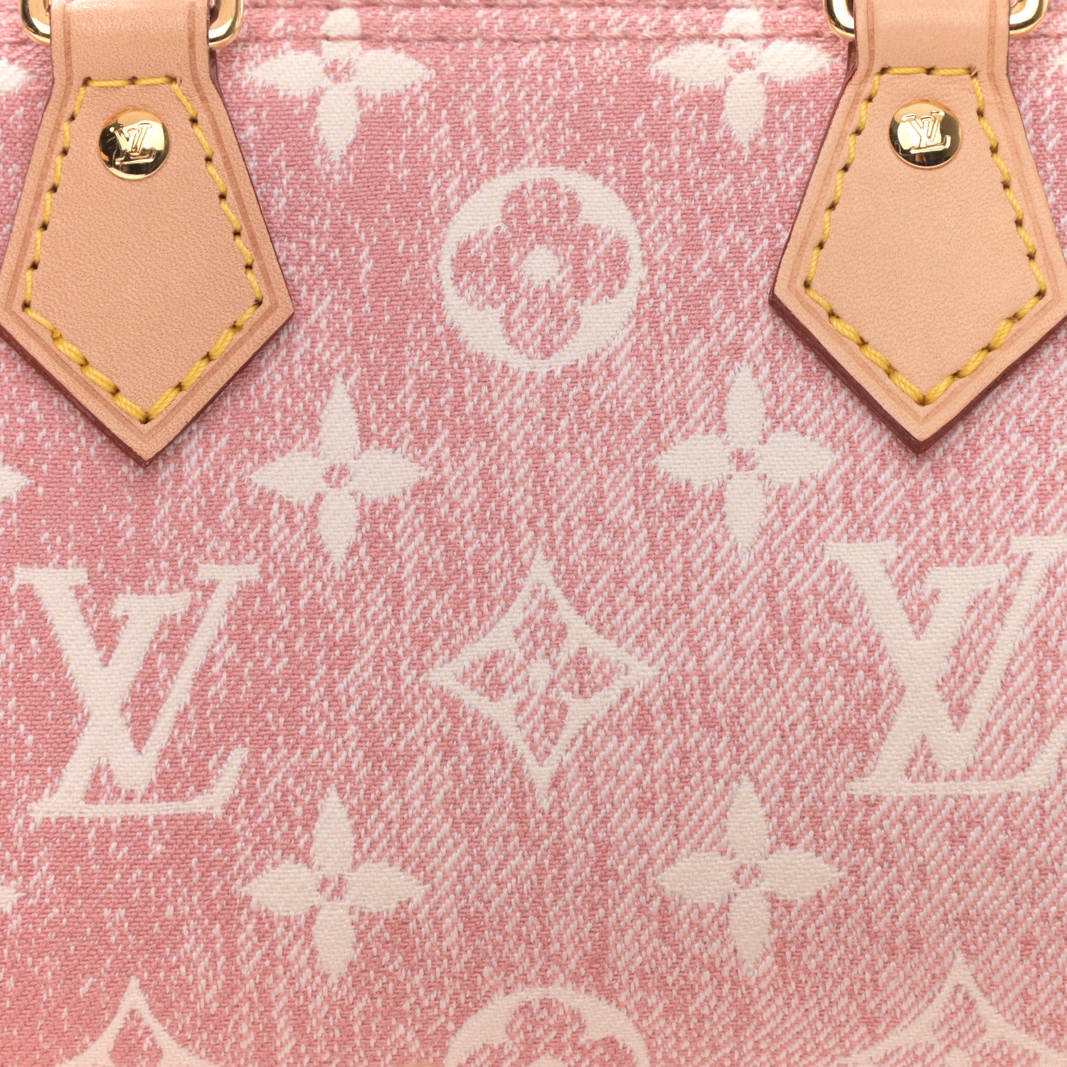 Louis Vuitton Monogram Jacquard Denim Nano Speedy Bandouliere Pink 5 of 9