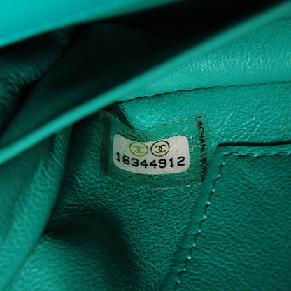 Chanel Patent Quilted Extra Mini Flap Green 8 of 8