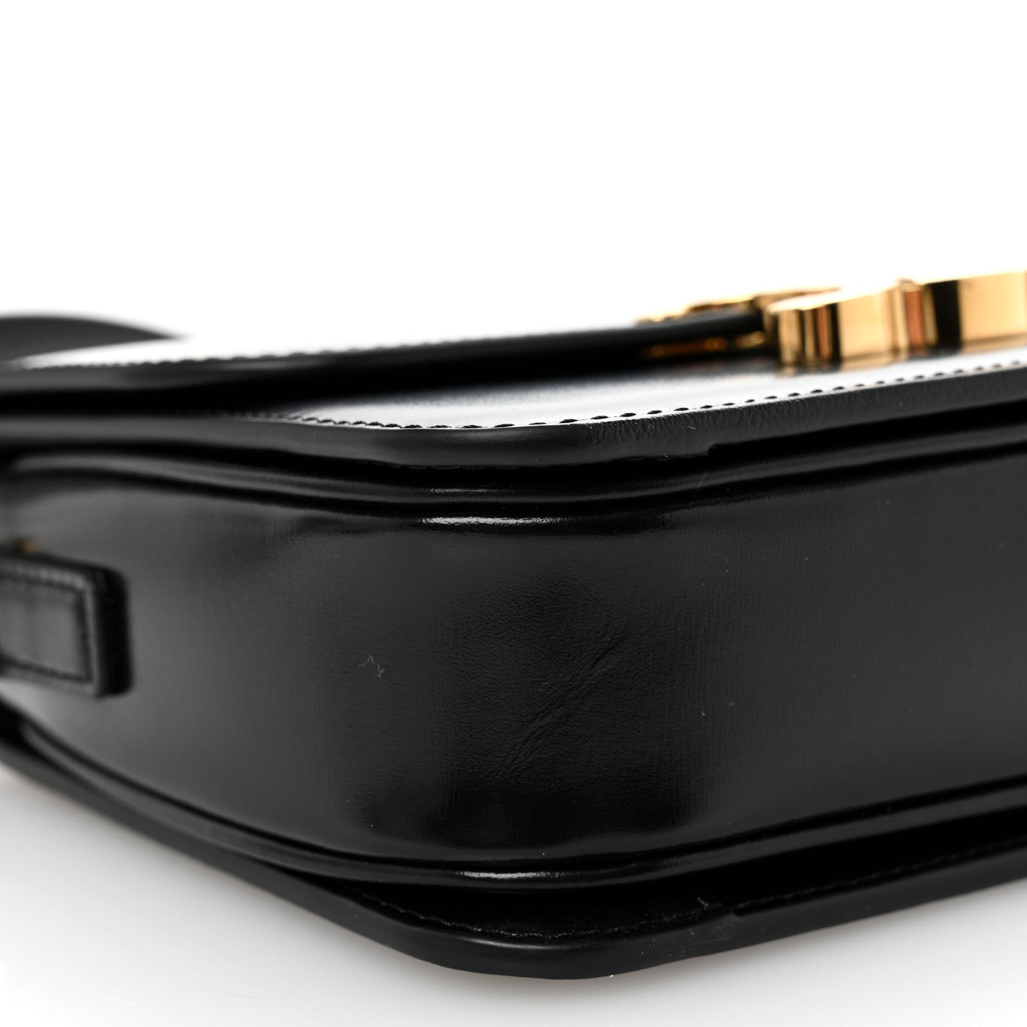 Celine Shiny Calfskin Teen Triomphe Black 8 of 9