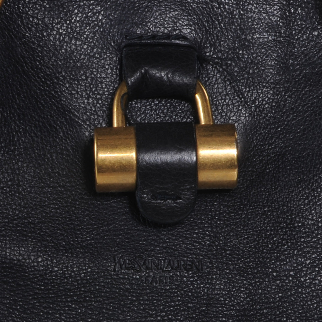 Leather Oversized Muse Navy