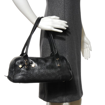 Gucci Guccissima Small Princy Satchel Black 2 of 10