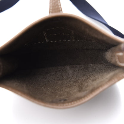 Hermes Taurillon Clemence Amazone Evelyne TPM Etoupe Bleu Indigo 5 of 11