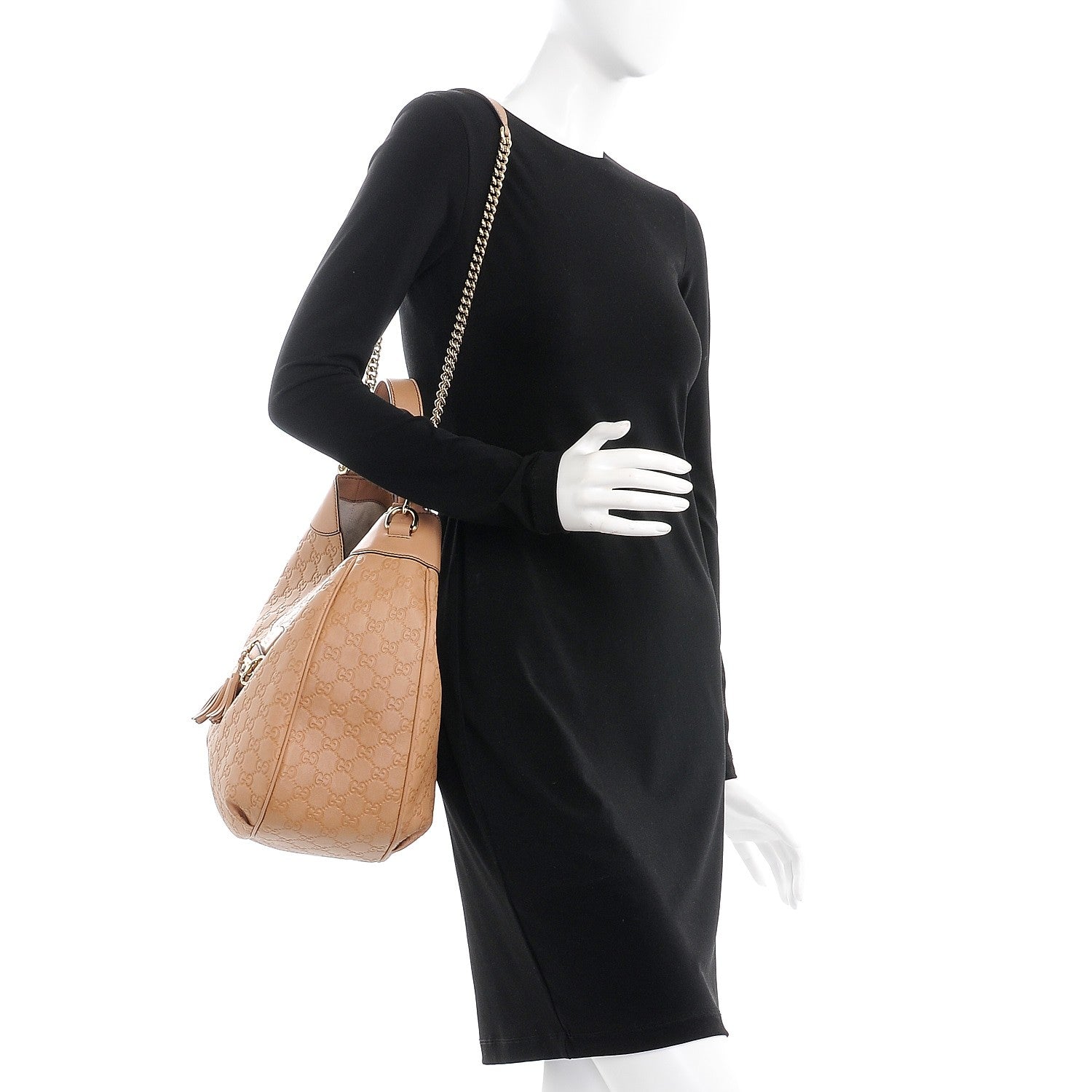 Gucci Soft Guccissima Medium Emily Hobo Camelia 2 of 10