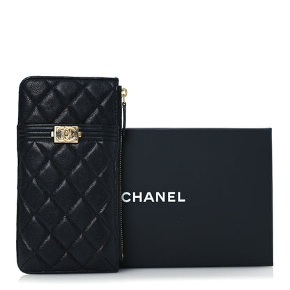 Chanel Caviar Quilted Boy iPhone Pouch Black 12 of 12
