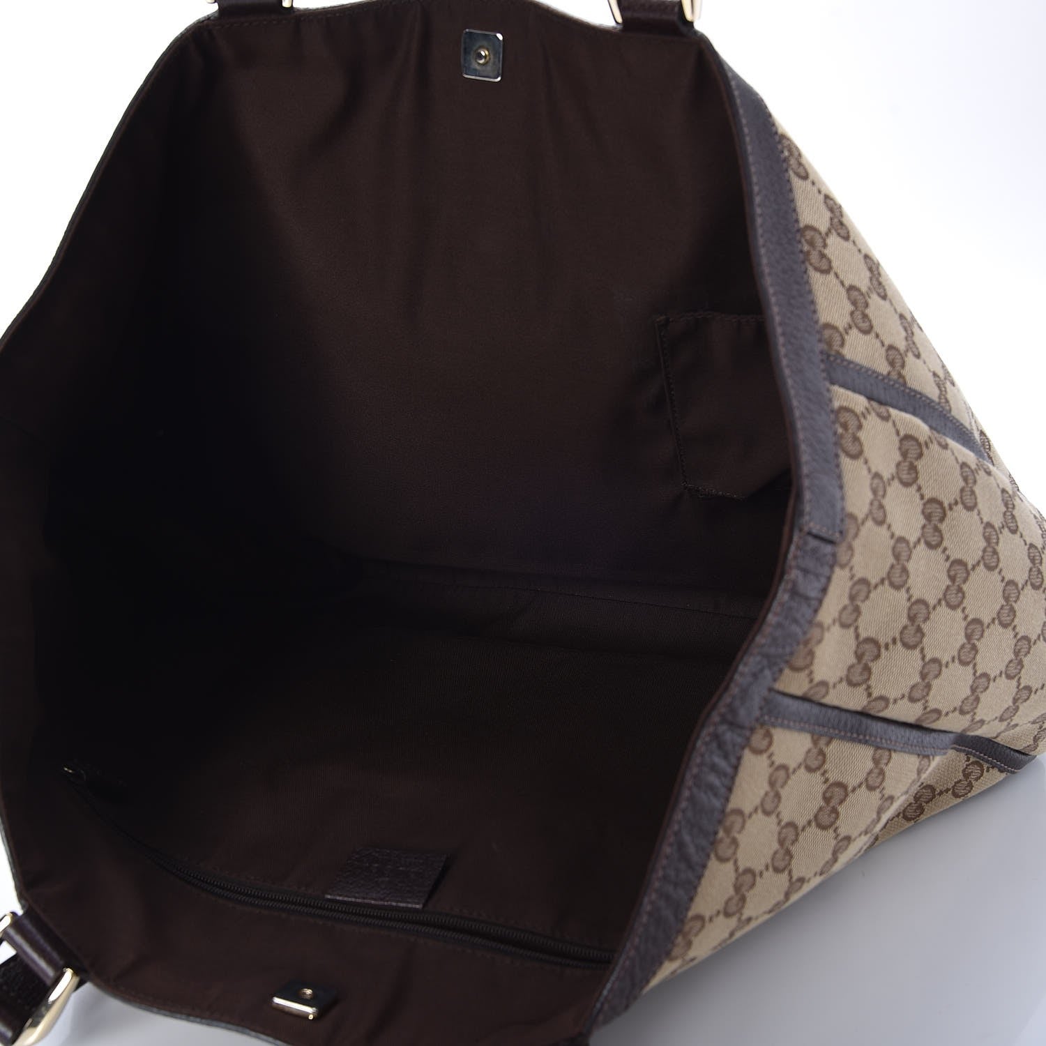 Gucci Monogram Large Abbey Tote Dark Brown 5 of 13