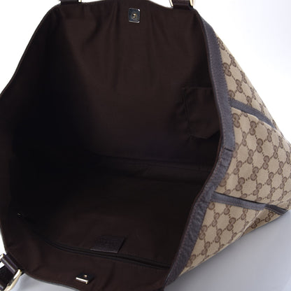 Gucci Monogram Large Abbey Tote Dark Brown 5 of 13