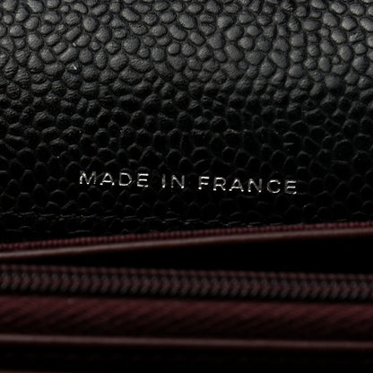 Chanel Caviar Quilted Large Gusset Flap Wallet Black 7 of 8