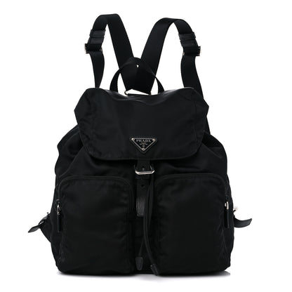 Prada Tessuto Nylon Saffiano Medium Backpack Black 1 of 11