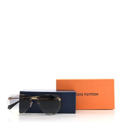 Louis Vuitton Metal Plein Soleil Pilot Sunglasses Z1317W Black 8 of 8