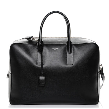 Saint Laurent Grain de Poudre Classic Museum Large Briefcase Black 1 of 6