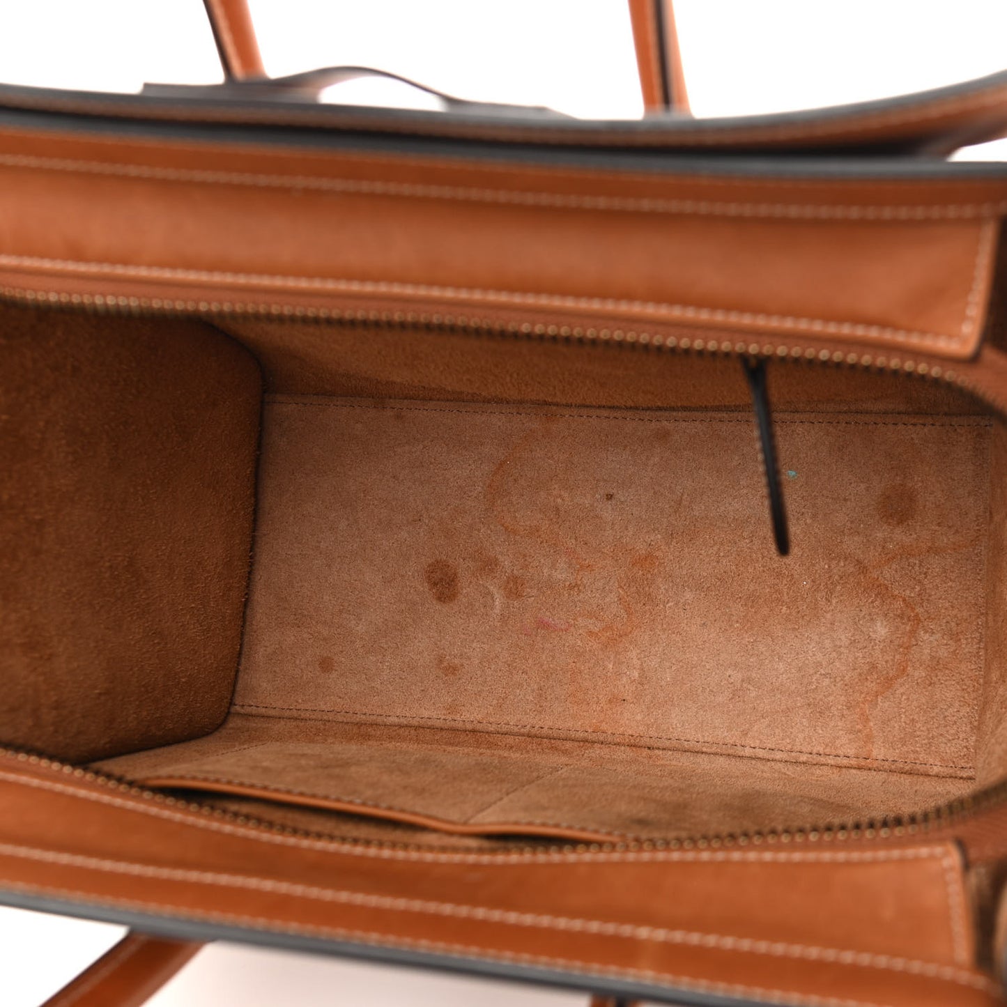 Natural Calfskin Micro Luggage Tan