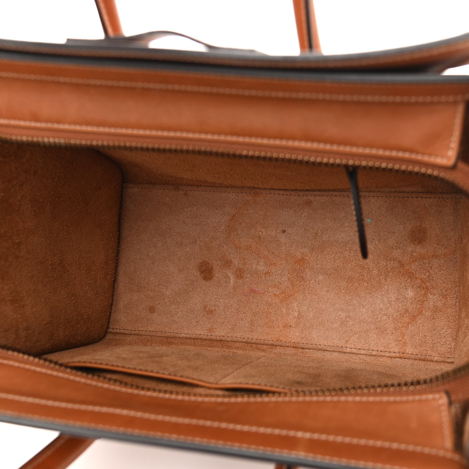 Celine Natural Calfskin Micro Luggage Tan 9 of 26