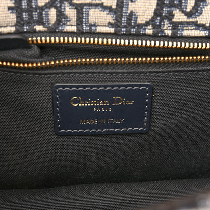 Christian Dior Oblique 30 Montaigne Chain Flap Bag Blue 6 of 10