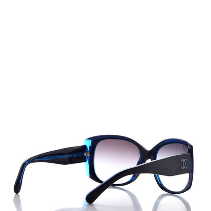 Chanel Mother of Pearl CC Sunglasses 40919 Blue 4 of 7
