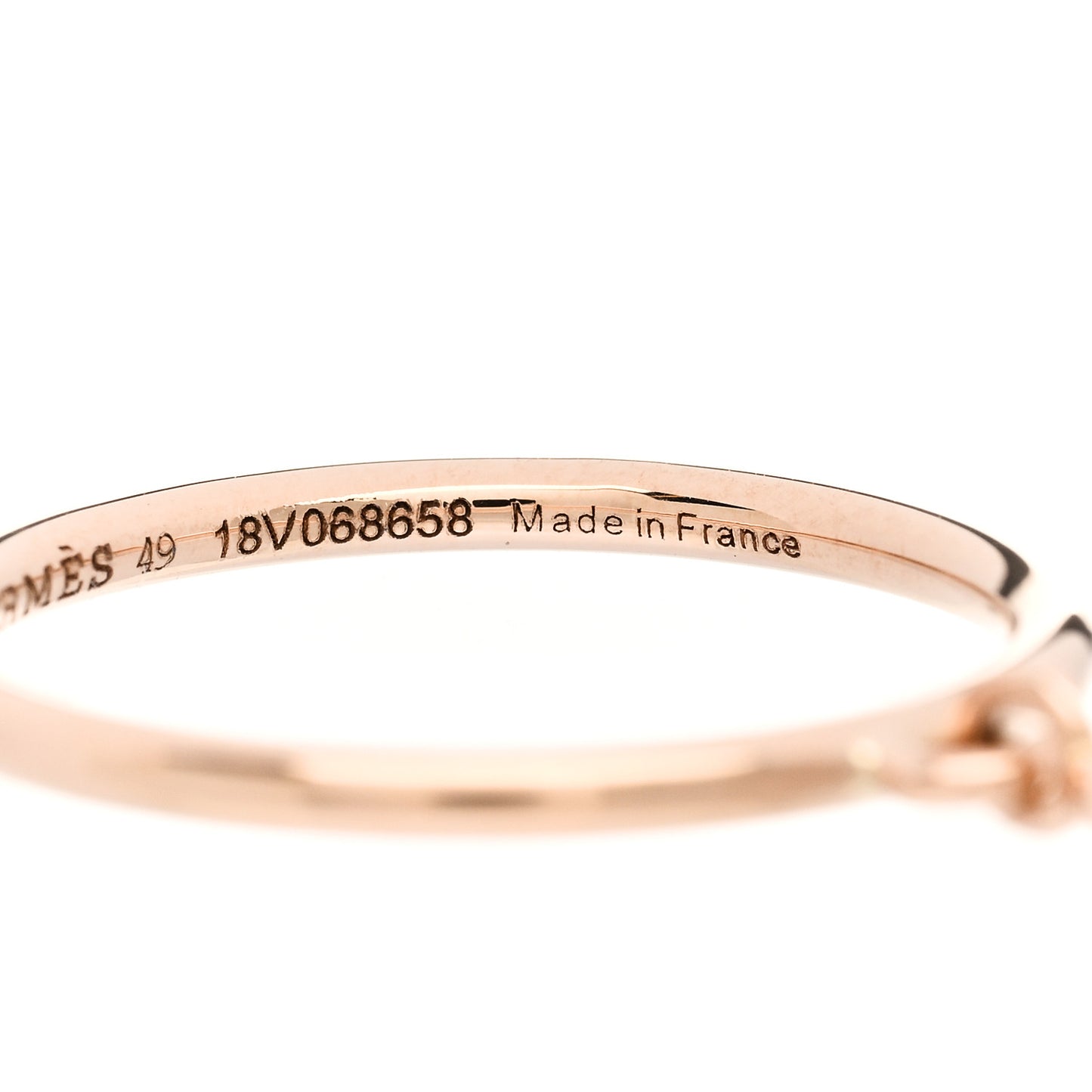 18K Rose Gold Gambade H Ring 49 4.75